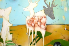 b-La hora de los buzos. 190x195cm